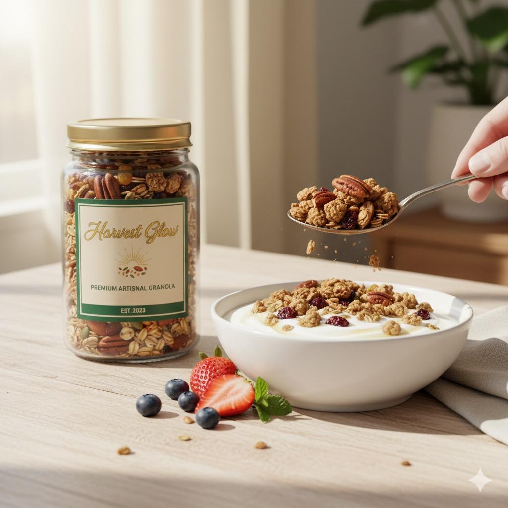 Golden Harvest Granola - Wholesome Crunch in Every Bite