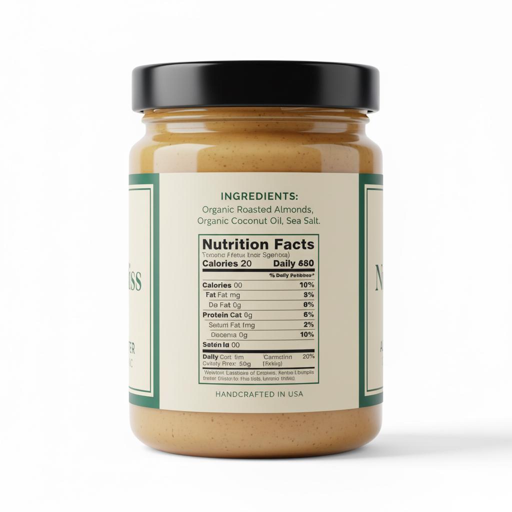 Nutra Bliss Almond Butter - Pure , Nutty and Nourishing Made fresh from Roasted Almond
